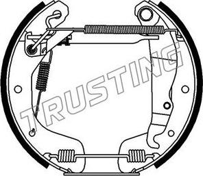 Trusting 6074 - Komplet kočnica, bubanj kočnice www.molydon.hr