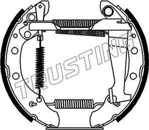 Trusting 6144 - Komplet kočnica, bubanj kočnice www.molydon.hr