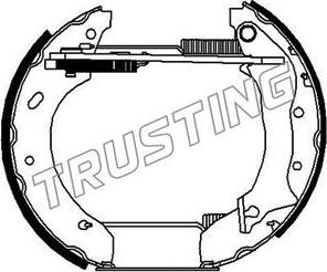 Trusting 6154 - Komplet kočnica, bubanj kočnice www.molydon.hr