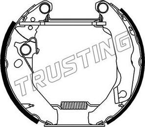 Trusting 6122 - Komplet kočnica, bubanj kočnice www.molydon.hr