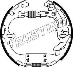 Trusting 6333 - Komplet kočnica, bubanj kočnice www.molydon.hr