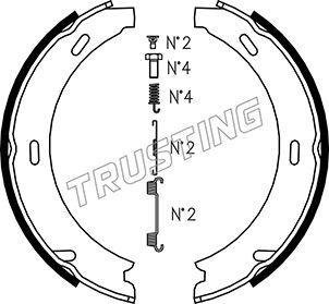 Trusting 052.117K - Komplet kočionih obloga, rucna kočnica www.molydon.hr