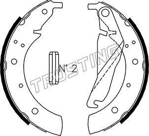 Trusting 019.022 - Komplet kočnica, bubanj kočnice www.molydon.hr