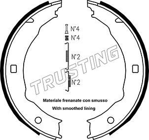 Trusting 079.193K - Komplet kočionih obloga, rucna kočnica www.molydon.hr