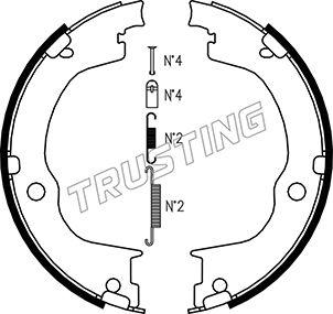 Trusting 073.175K - Komplet kočionih obloga, rucna kočnica www.molydon.hr