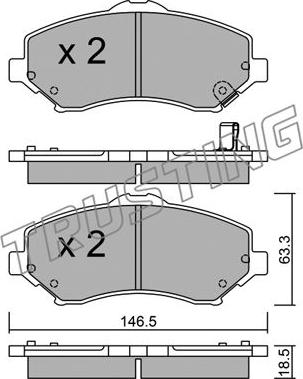 BENDIX 573298 - Komplet Pločica, disk-kočnica www.molydon.hr