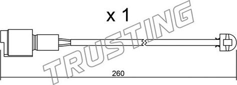 Trusting SU.074 - Signalni kontakt, trosenje kočione plocice www.molydon.hr