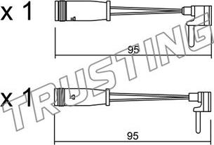 Trusting SU.159K - Signalni kontakt, trosenje kočione plocice www.molydon.hr