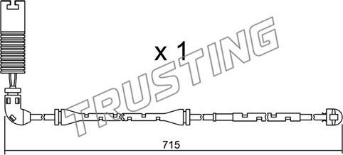 Trusting SU.155 - Signalni kontakt, trosenje kočione plocice www.molydon.hr