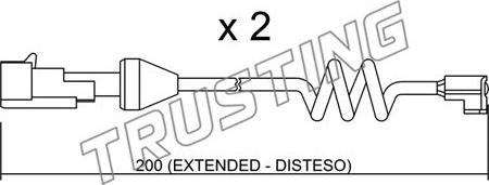 Trusting SU.165K - Signalni kontakt, trosenje kočione plocice www.molydon.hr