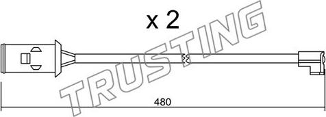 Trusting SU.101K - Signalni kontakt, trosenje kočione plocice www.molydon.hr