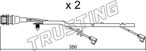 Trusting SU.182K - Signalni kontakt, trosenje kočione plocice www.molydon.hr