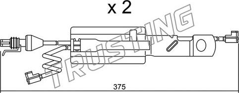 Trusting SU.177K - Signalni kontakt, trosenje kočione plocice www.molydon.hr