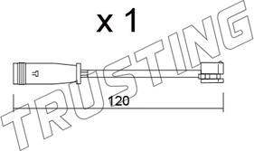 Trusting SU.398 - Signalni kontakt, trosenje kočione plocice www.molydon.hr