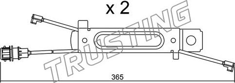 Trusting SU.245K - Signalni kontakt, trosenje kočione plocice www.molydon.hr