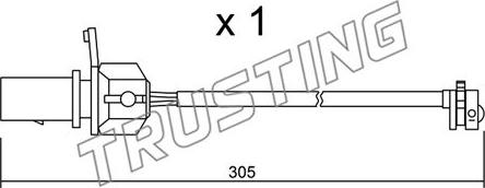 Trusting SU.248 - Signalni kontakt, trosenje kočione plocice www.molydon.hr