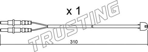 Trusting SU.242 - Signalni kontakt, trosenje kočione plocice www.molydon.hr