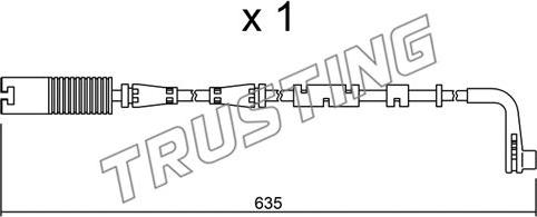 Trusting SU.205 - Signalni kontakt, trosenje kočione plocice www.molydon.hr