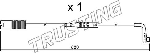 Trusting SU.207 - Signalni kontakt, trosenje kočione plocice www.molydon.hr