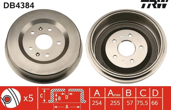 TRW DB4384 - Bubanj kočnica www.molydon.hr