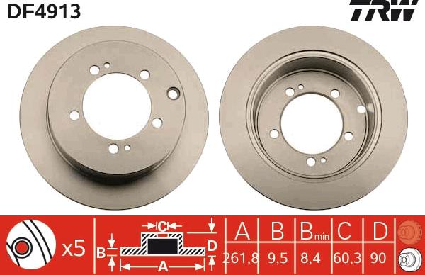 TRW DF4913 - Kočioni disk www.molydon.hr