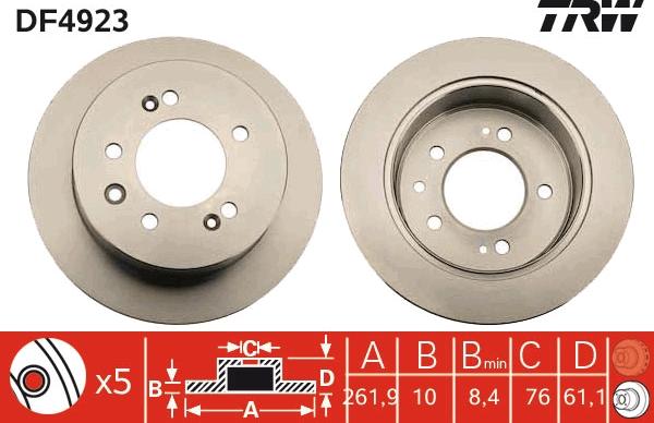 TRW DF4923 - Kočioni disk www.molydon.hr