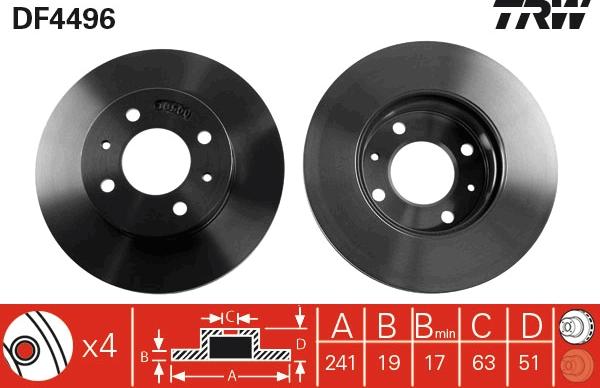 TRW DF4496 - Kočioni disk www.molydon.hr