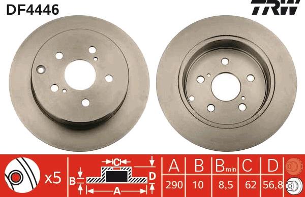 TRW DF4446 - Kočioni disk www.molydon.hr