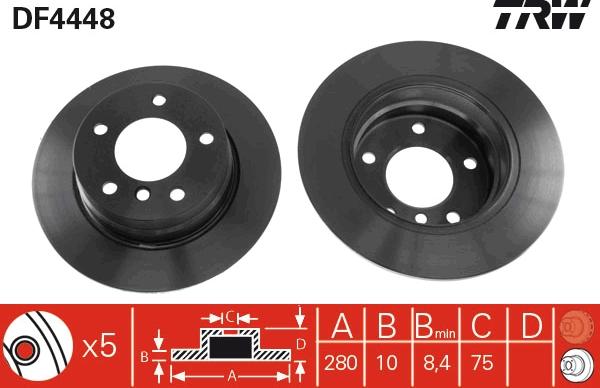 TRW DF4448 - Kočioni disk www.molydon.hr