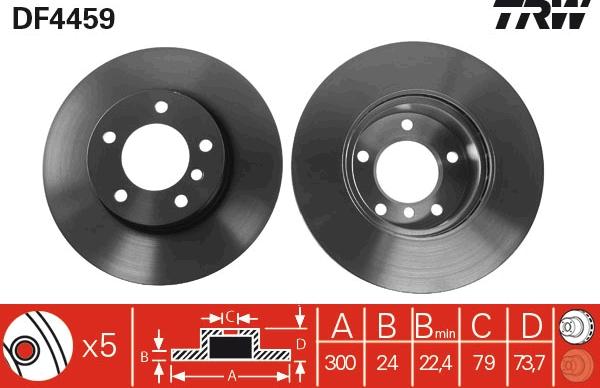 TRW DF4459 - Kočioni disk www.molydon.hr