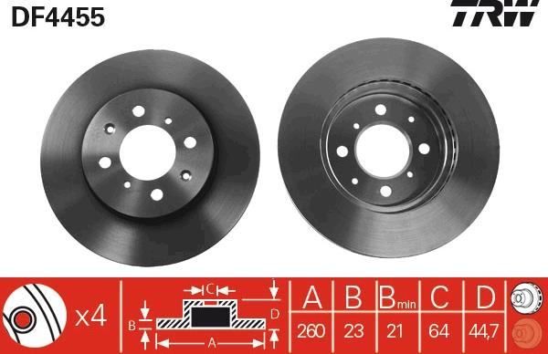 TRW DF4455 - Kočioni disk www.molydon.hr