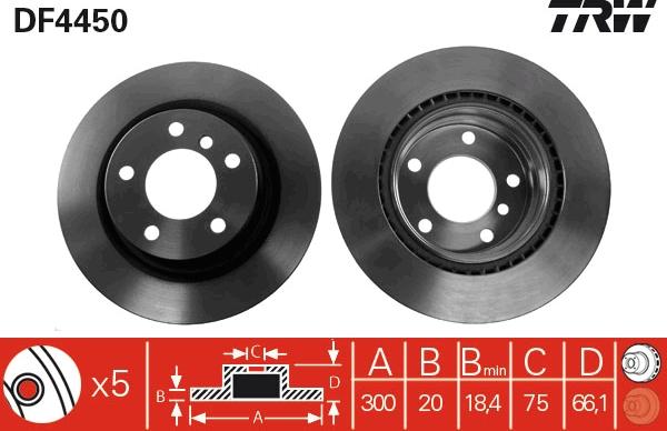 TRW DF4450 - Kočioni disk www.molydon.hr