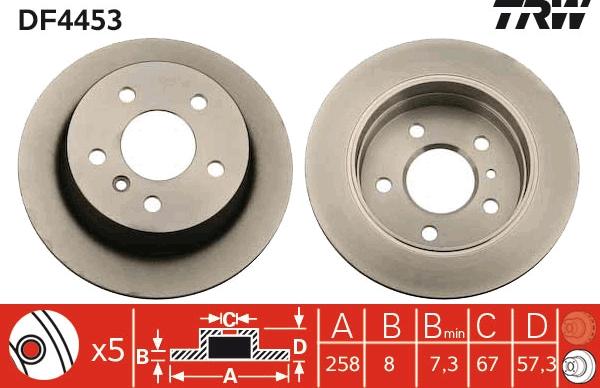 TRW DF4453 - Kočioni disk www.molydon.hr