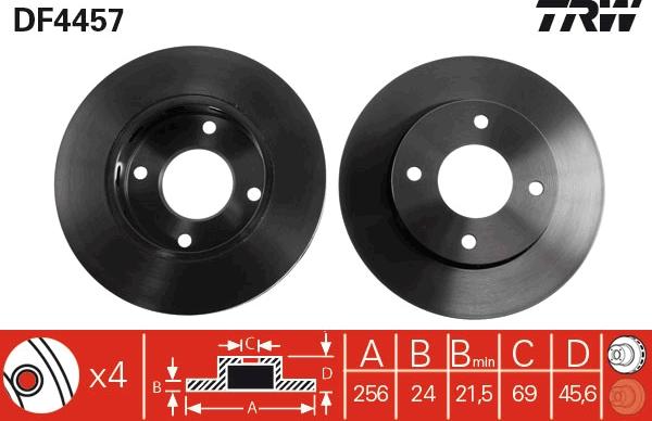 TRW DF4457 - Kočioni disk www.molydon.hr