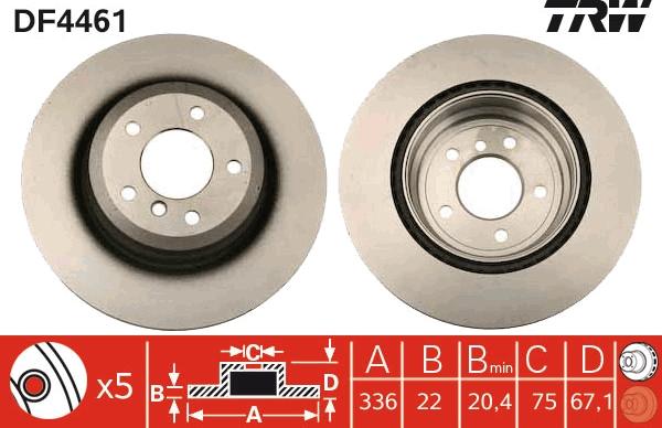 TRW DF4461 - Kočioni disk www.molydon.hr