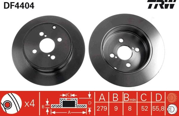 TRW DF4404 - Kočioni disk www.molydon.hr