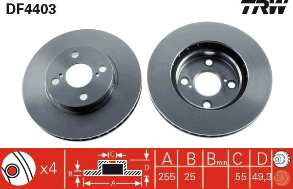 TRW DF4403 - Kočioni disk www.molydon.hr