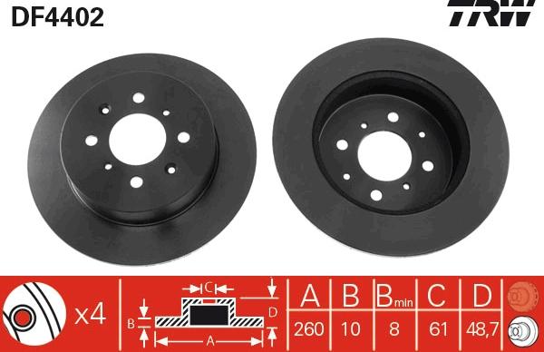 TRW DF4402 - Kočioni disk www.molydon.hr