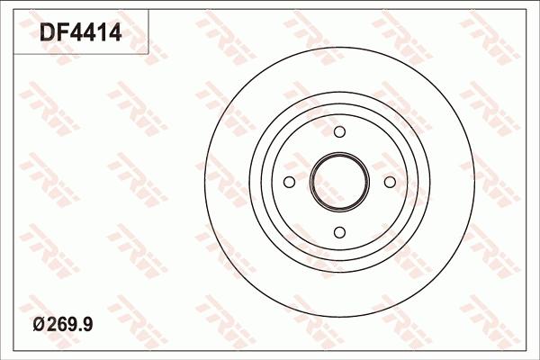 TRW DF4414 - Kočioni disk www.molydon.hr