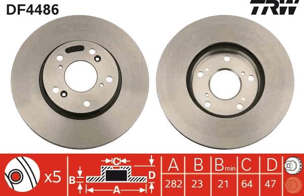 TRW DF4486 - Kočioni disk www.molydon.hr