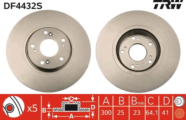 TRW DF4432S - Kočioni disk www.molydon.hr