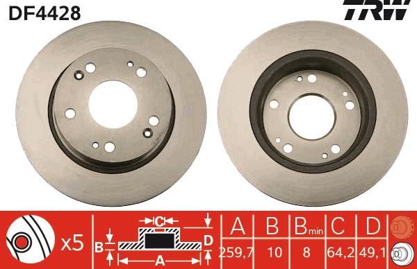 TRW DF4428 - Kočioni disk www.molydon.hr