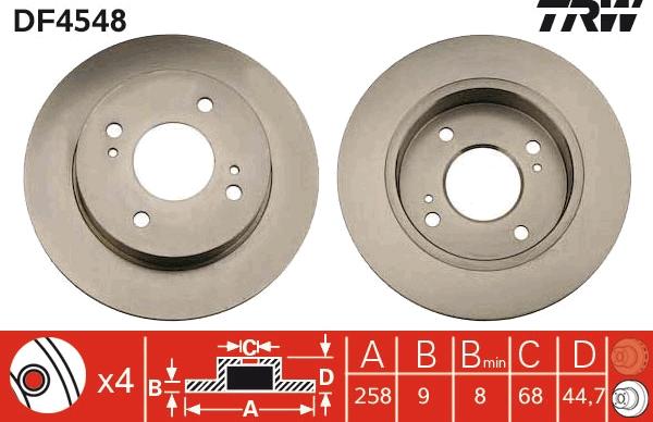 TRW DF4548 - Kočioni disk www.molydon.hr