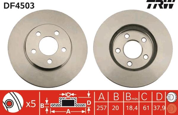 TRW DF4503 - Kočioni disk www.molydon.hr