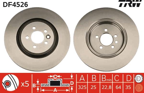 TRW DF4526 - Kočioni disk www.molydon.hr