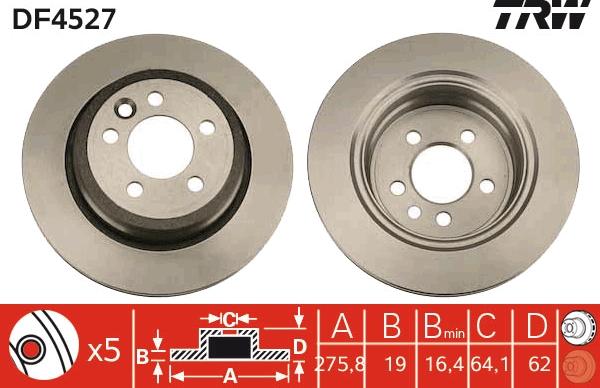 TRW DF4527 - Kočioni disk www.molydon.hr