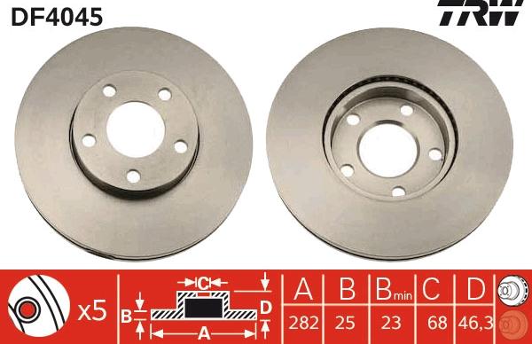 TRW DF4045 - Kočioni disk www.molydon.hr