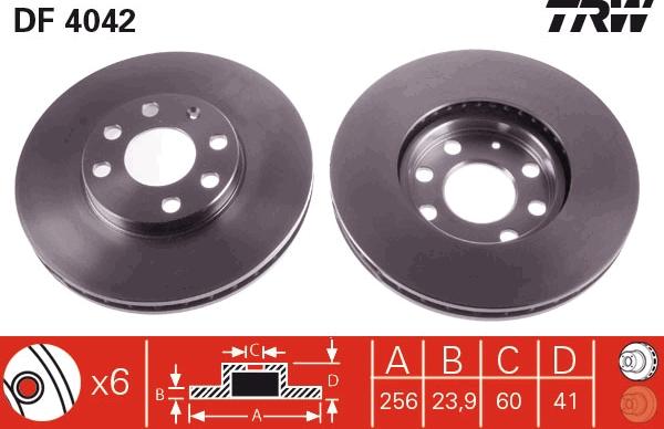 TRW DF4042 - Kočioni disk www.molydon.hr