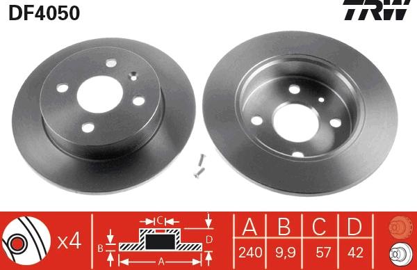 TRW DF4050 - Kočioni disk www.molydon.hr