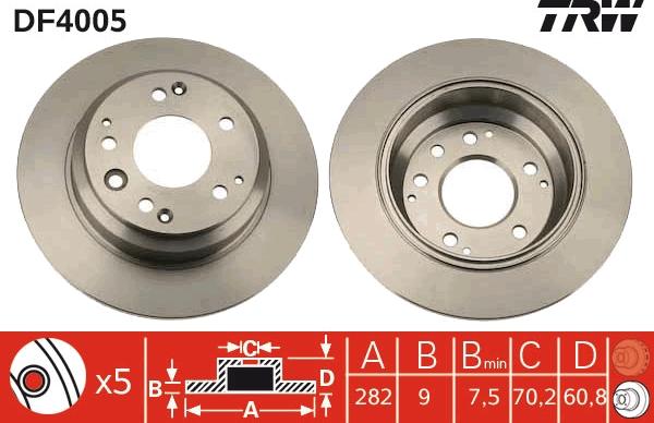 TRW DF4005 - Kočioni disk www.molydon.hr